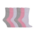thumbnail image 1 of Gentle Grip - 6 Pairs Ladies Gentle Grip Non Elastic Crew Socks, 1 of 2