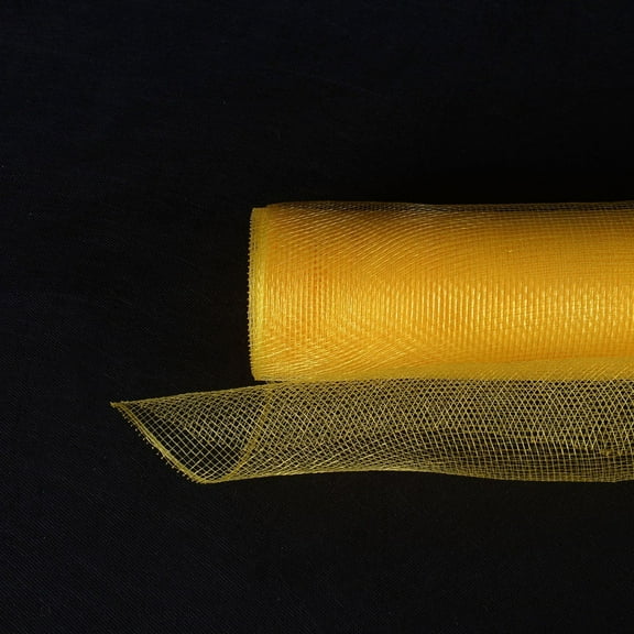 Light Gold - Floral Mesh Wrap Solid Color - ( 21 Inch x 10 Yards )