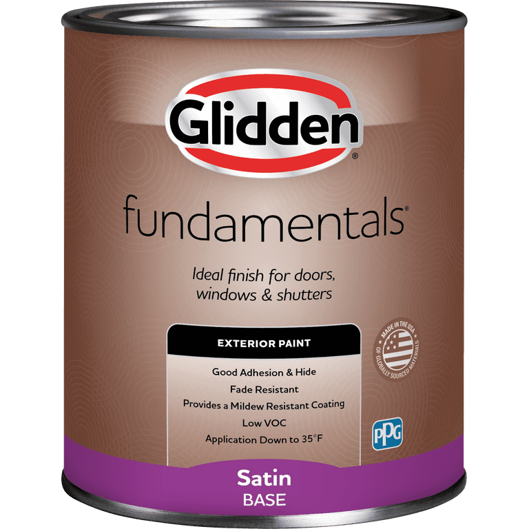 Glidden Fundamentals Interior Paint Heavy Cream / Beige, Flat, 5 Gallons 