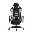 thumbnail image 1 of Posh Living Mari Faux Leather Game Chair Grey, 1 of 9