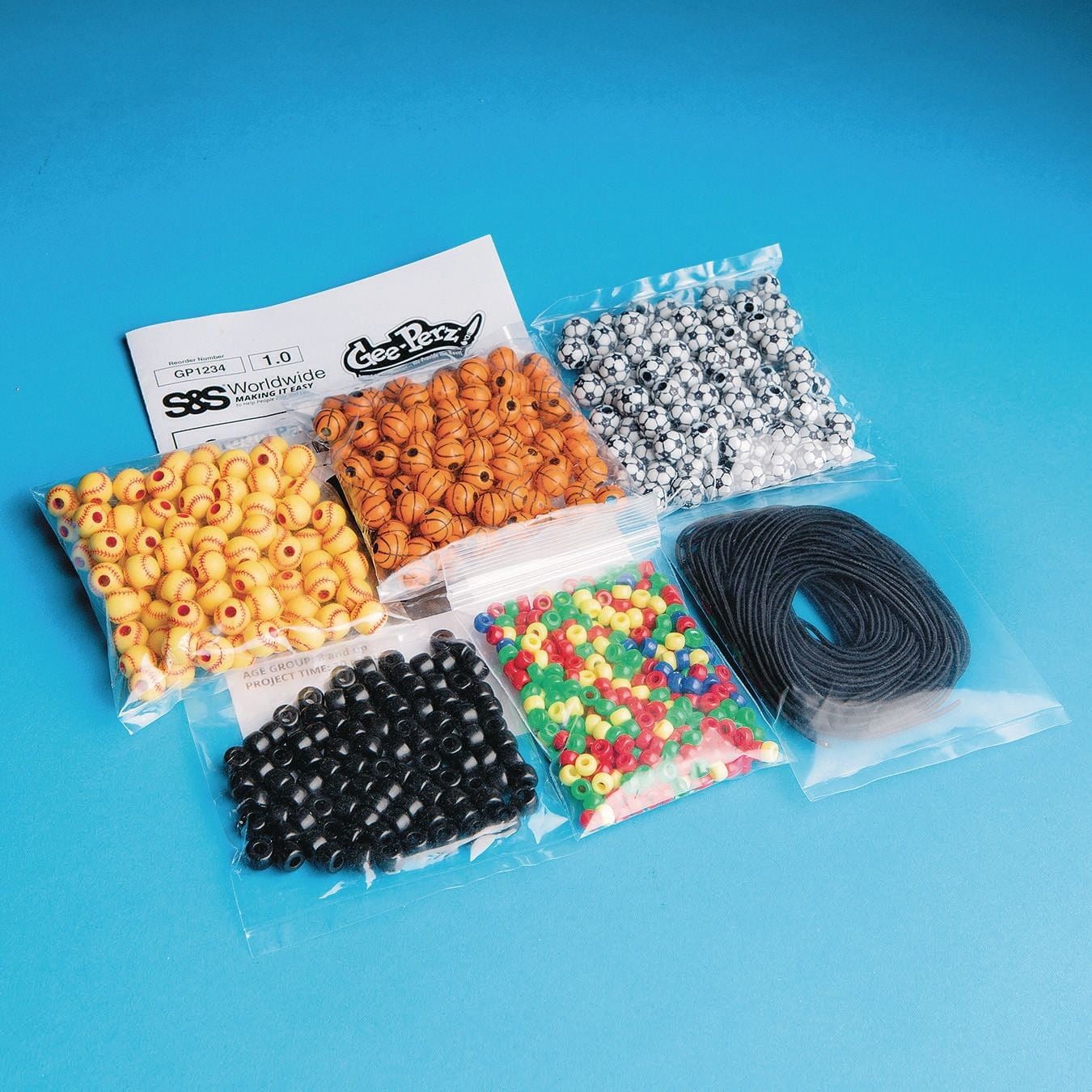 Sports Bead Bracelet Craft Kit (Pack of 12)