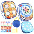 thumbnail image 1 of Lanzamiento De Bolsas De Frijol De Dibujos Animados Para Niños, Tablero De Cornhole Plegable De Doble Cara, Juego De Diana, Juguete Para Interiores Y Exteriores Para Niños Methold HA041468-01, 1 of 6