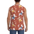 thumbnail image 4 of Salouo Cute Poodle Dog Pattern Men's Sleeveless T Shirts,Men's Regular-Fit Tank Top Sports Shirt for Men Sleeveless Tank Shirt -XX-Large, 4 of 6
