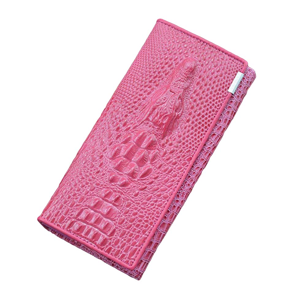 SPRING PARK Lady Crocodile Long Wallet for Men Women Genuine Leather Purse Card Holder Clutch Bag - image 2 of 6