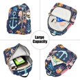 thumbnail image 5 of FORMRS Mini Backpack Purse for Women Travel Daypack Casual Shoulder Bag, Blue Anchor, 5 of 7