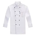 thumbnail image 1 of Filipina Chef Transpirable Suaveusable Manga Largas Uniforme, 1 of 8