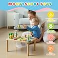 thumbnail image 6 of OATHX Busy Infant Learning Radishes Maze Fishing Toy Bead Maze Toddler Activity Table Montessori Toy, 6 of 8