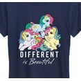 thumbnail image 3 of My Little Pony - Different Is Beautiful - Women's Short Sleeve Graphic T-Shirt, 3 of 5