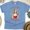 CarolinaBlue, variant on Just a Girl Who Loves Christmas T-Shirt | Retro Pin-Up Holiday Graphic Tee, Natural, Size L