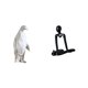 thumbnail image 1 of Escultura de pingüino,Escultura de pingüino para decoración nórdica del hogar,Figura de escritorio,Escultura abstracta de pensador para decoración de oficina y hogar.,Figura decorativa de, 1 of 8