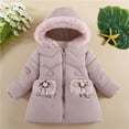 thumbnail image 2 of Posijego Baby Girl Snow Coat Fleece Lined Padded down Jacket Kids Girl Winter Warm Puffer Coat with Hood, 2 of 4