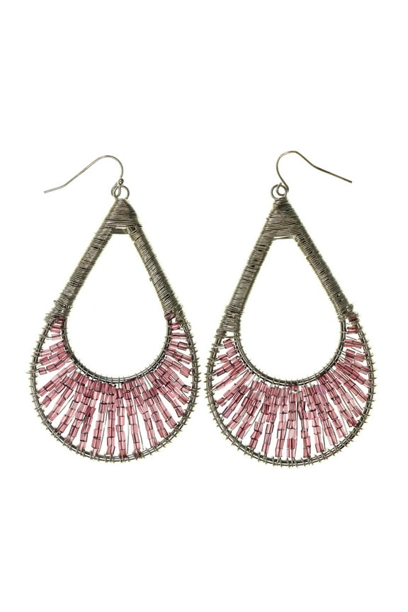 Colorful Wire Wrap Dangle-Earrings #LQE2203