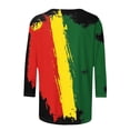 thumbnail image 5 of Jjayotai Tops for Women, Plus Size 3/4 Sleeve 2025 T Shirt, Black History Month Casual Loose Crew Neck Womens Blouses Multicolor S, 5 of 5