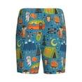 thumbnail image 4 of Picia Animals In Camping Pajama Shorts for Men, Men's Pajama Bottoms, Sleepwear,Short Pajama Pants-Medium, 4 of 9