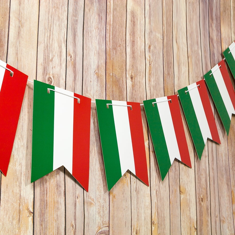 Mexican Flag Mexcio Country Pattern Guidon Pennant Banner Garland (11FT) by Asian Import Store, Inc.