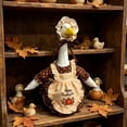 thumbnail image 2 of Thanksgiving Pilgrim Porch Goose Outfit for 23 Inch Cement Lawn Goose Statue, Fall Porch Goose Outfit, 2 of 5