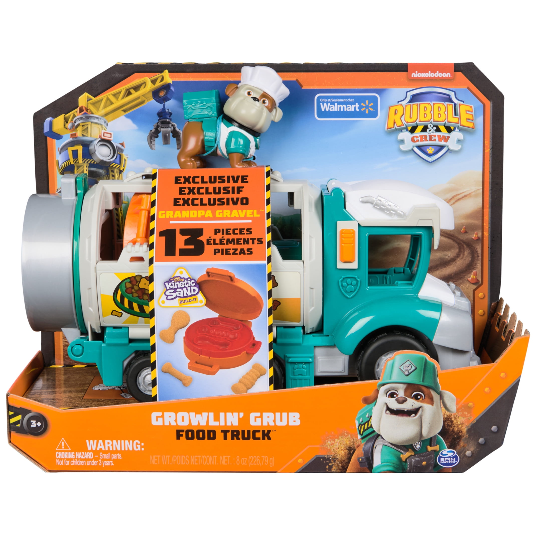 Rubble & Crew, Growlin’ Grub Food Truck Vehicle with Figure, for Ages 3 and up