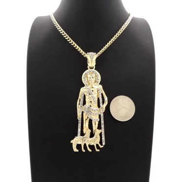 Hip Hop XO Gang pendant & 24 Iced Rope Choker Chain Necklace