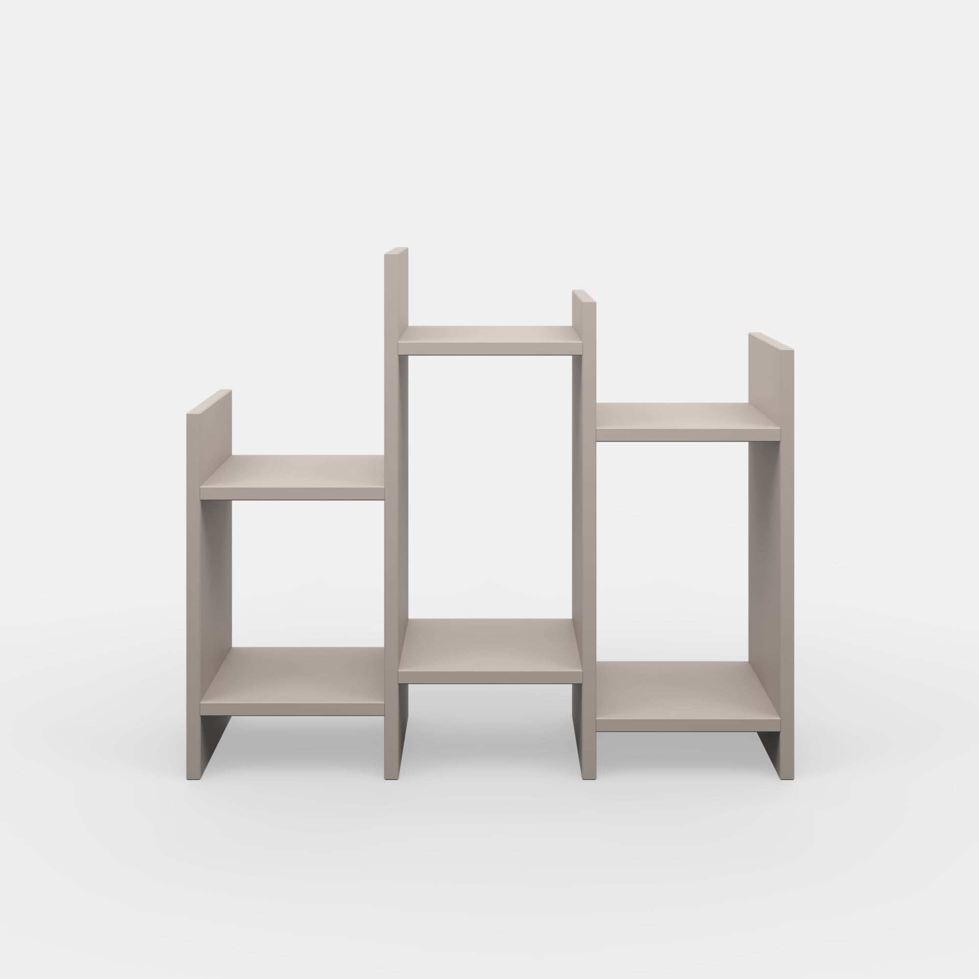 Ada Home Decor Furniture Light Mocha 2 Tier Sutton Modern Side Table