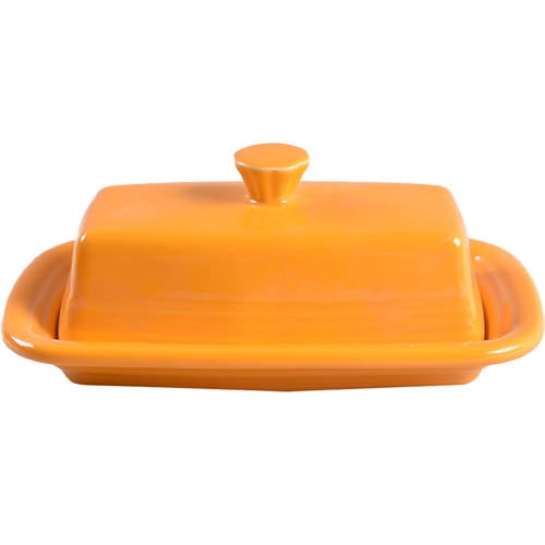Open Box Fiesta XL Covered Butter Dish in Butterscotch