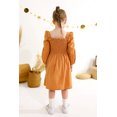 thumbnail image 5 of Happy Town Toddler Girl Fall Clothing Long Sleeve Dress Girl Solid Color Casual Fall Winter Clothes, 5 of 8
