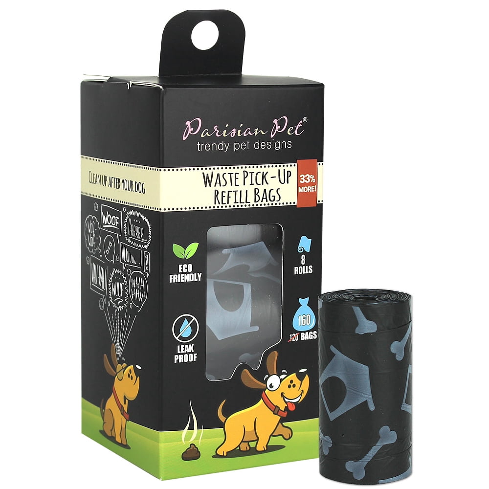 Parisian Pet Poop Bags Dog Waste Bags, Refill Rolls - Walmart.com