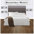thumbnail image 3 of Brookdale Upholstered Headboard with Adjustable Height and Nailhead Trim, Jitterbug Gray Finish, King / California King, 3 of 3