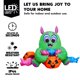 thumbnail image 3 of Joiedomi Monster inflable para Halloween con LED, 150 cm, para exteriores, 3 of 8