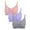 Pink,Purple,Gray, variant on Womens Bras Plus Size Solid Nursing Gray Breastfeeding Seamless 3 Pack Maternity Friendly Tie Front Ladies Bra