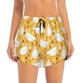 thumbnail image 2 of Goofa Funny Chicken Printed Women 2 in 1 Running Shorts,Quick Dry Athletic Workout Shorts,High Waisted Athletic Shorts with Liner Pockets-Large, 2 of 9