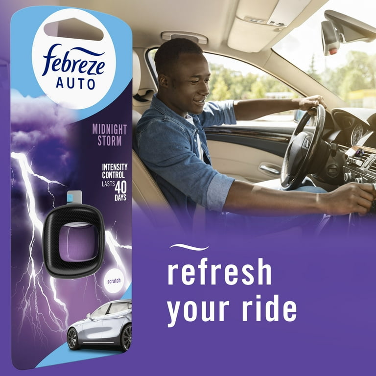 Febreze AUTO Car Air Freshener, Odor-Fighting Car Vent Clip