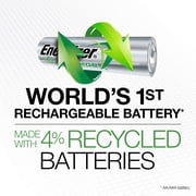 Energizer EcoAdvanced AAA Rechargeable Batteries, 4 Count