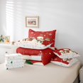 thumbnail image 6 of Homewish Cartoon Winter Snowman Bedding Comforter Set 7 Pieces for Kids, Christmas Snowflake Full Bedding Set, Happy New Year Reversible Fitted Sheet Flat Sheet, Ultra Soft Bedroom Decor, 6 of 8