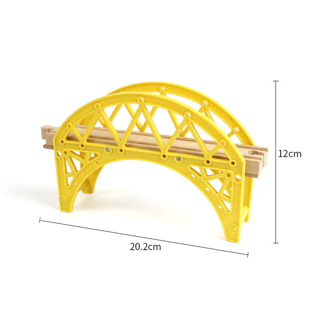 DIY Wooden Track Tools Bridge Train Rail Track Accessories Suitable forKids Educational Toys
