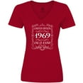 thumbnail image 3 of Inktastic Limited Edition 1969 One of a Kind Women's V-Neck T-Shirt, 3 of 5