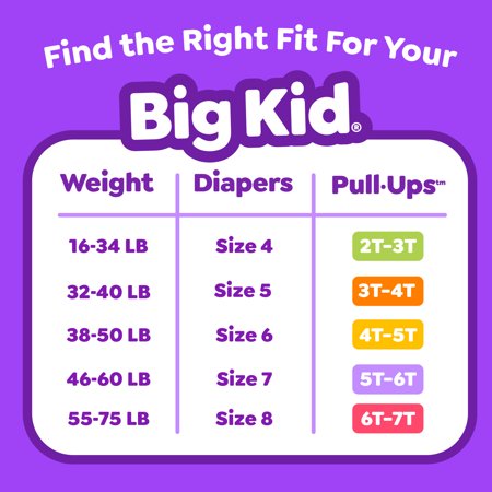 PULL-UPS BOYS’ POTTY TRAINING PANTS, 5T-6T (46+ LBS), 80 COUNT (SELECT FOR MORE)