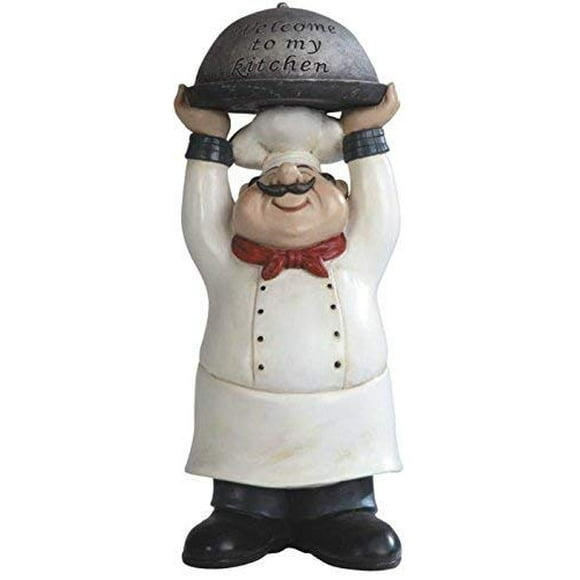 GSC Chef holding Welcome to My Kitchen Tray Figurine