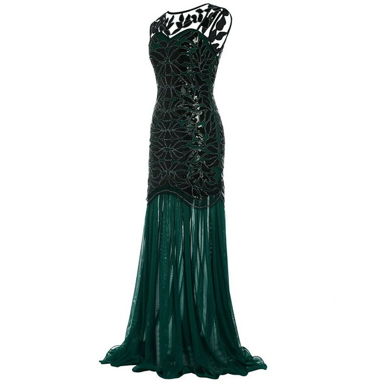 Dailytrove Women's Sleeveless Sequin Maxi Dress, Bodycon Silhouette, Gala & Red Carpet Event Outfit, Strapless Sparkle Design, Luxe Formal Attire,