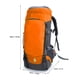 thumbnail image 4 of Mochila de tela Oxford transpirable y resistente al desgaste con hebilla para escalada, senderismo, camping, 65 l, color naranja, 4 of 12