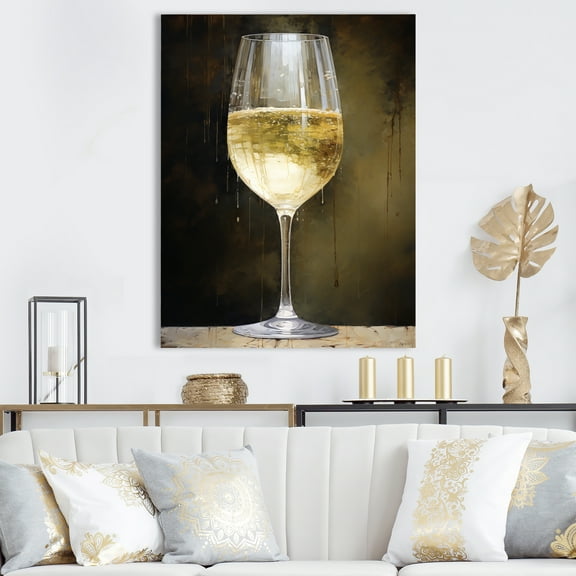 Designart "Sauvignon Elegance I" Wine Canvas Art Print