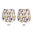 thumbnail image 4 of Disketp Tulips Flowers Print Women's Shorts Workout Shorts for Athletic Gym Running Shorts with Phone Pockets Large, 4 of 8
