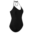 thumbnail image 5 of Hilor Women's Halter One Piece Swimsuit Lace Up Strappy Monokini Swimwear Low Back Slimming Bathing Suits, 5 of 7