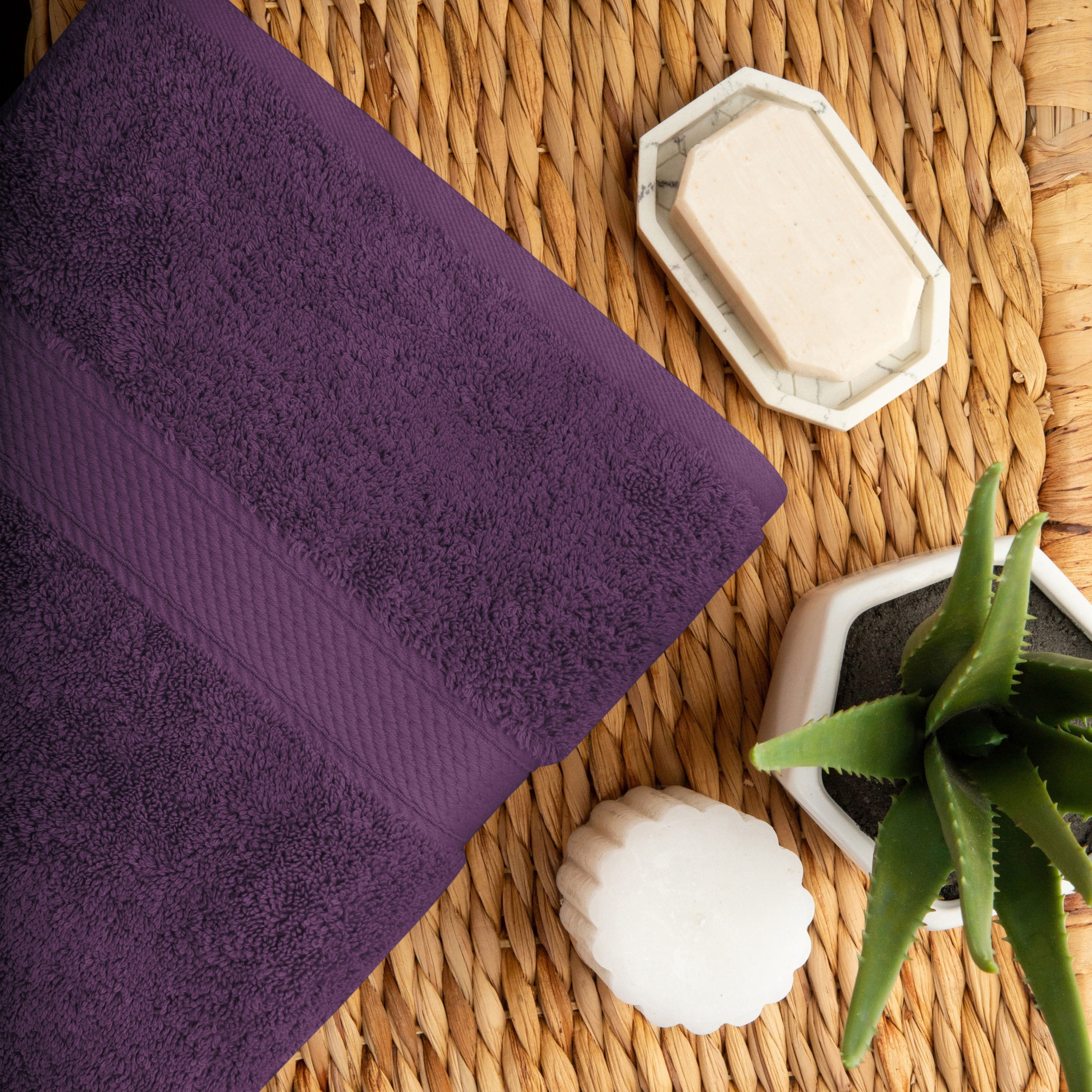 BNM Egyptian Cotton Heavyweight 10 Piece Bath Towel Set