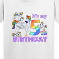 thumbnail image 4 of Inktastic It's My 5th Birthday Unicorn Youth T-Shirt, 4 of 5