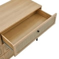 thumbnail image 6 of Modway Chaucer 6-Drawer Particleboard and Rattan Dresser in Oak, 6 of 9