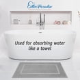 thumbnail image 6 of Cotton Paradise 100% Cotton Bath Mats for Bathroom Floor Set of 2 Pack, 20x34 Soft Absorbent Washable Quick Dry Tub Bathmat, Light Gray, 6 of 7