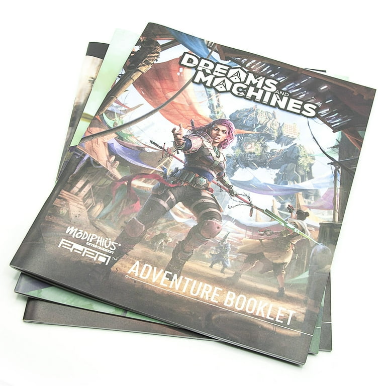 Modiphius: Dreams and Machines: RPG Starter Set to Play & Explore The World of Evera Prime, Booklet, Dice, Cards & More Modiphius: Dreams and Machines: RPG Starter Set to Play & Explore The World of Evera Prime, Booklet, Dice, Cards & More