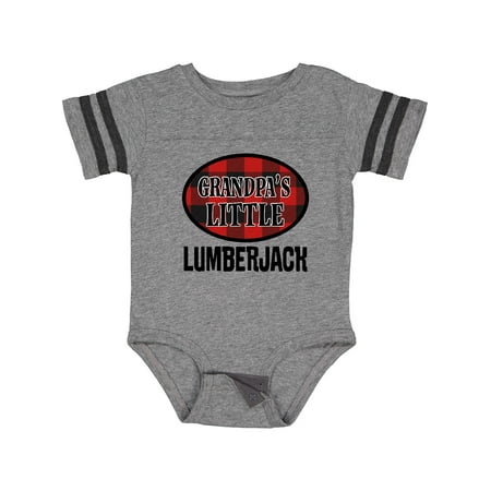 

Inktastic Grandpa Little Lumberjack Gift Baby Boy Bodysuit
