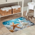 thumbnail image 2 of FJPT Non Slip Flannel Floor Mat Kitchen Mat With Starfish And Coral Design For Bathroom Kitchen Bedroom Decor 31.5x19.7 inch, 2 of 5