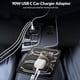 thumbnail image 4 of Cargador de Coche USB C, Adaptador de Cargador de Coche USB-C y USB-A Dual de 4 Puertos de 90 W con Luz, Adaptador de Carga Rápida Multipuerto PD/QC, 4 of 5